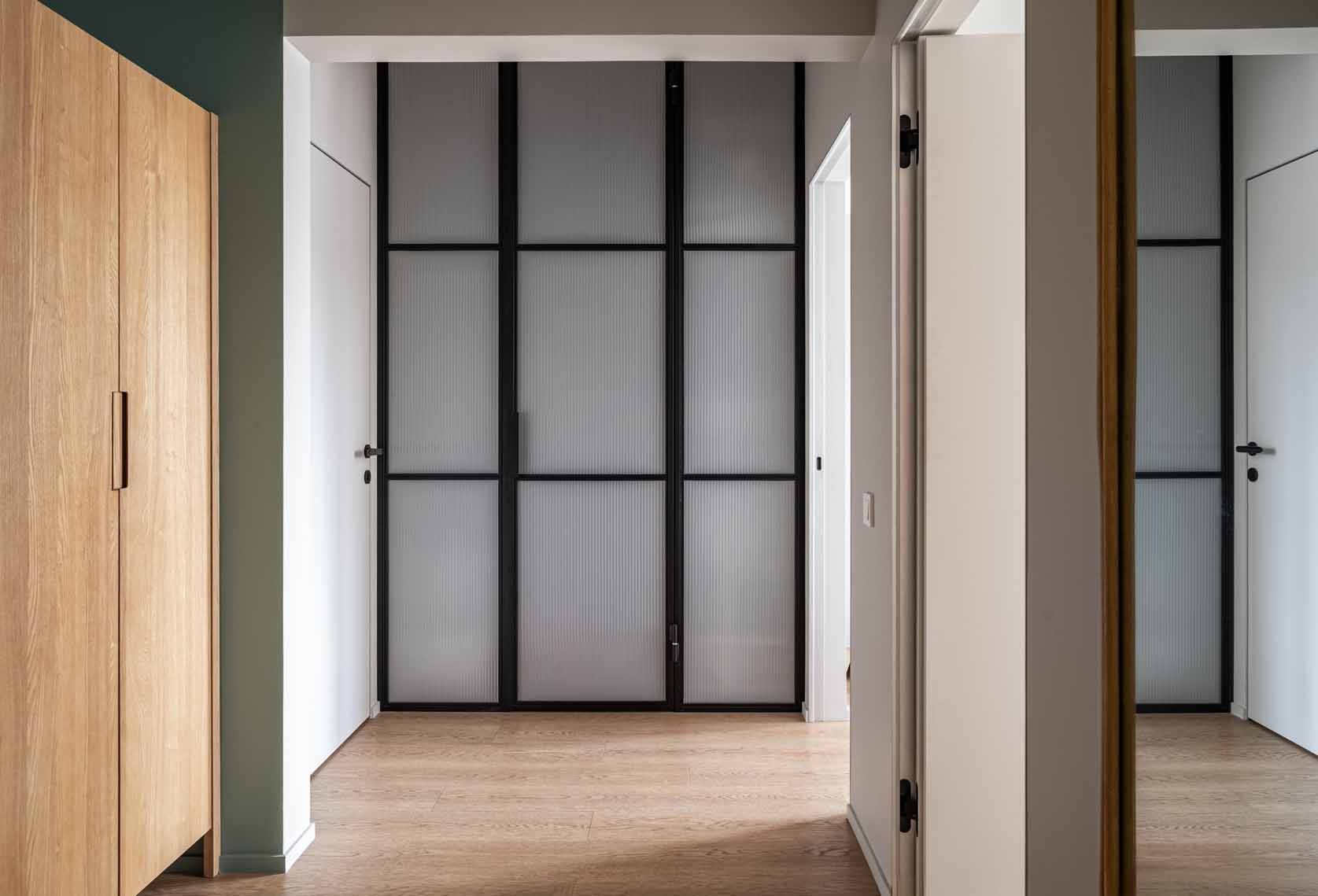 entrée appartement 62m2 décoration colorée