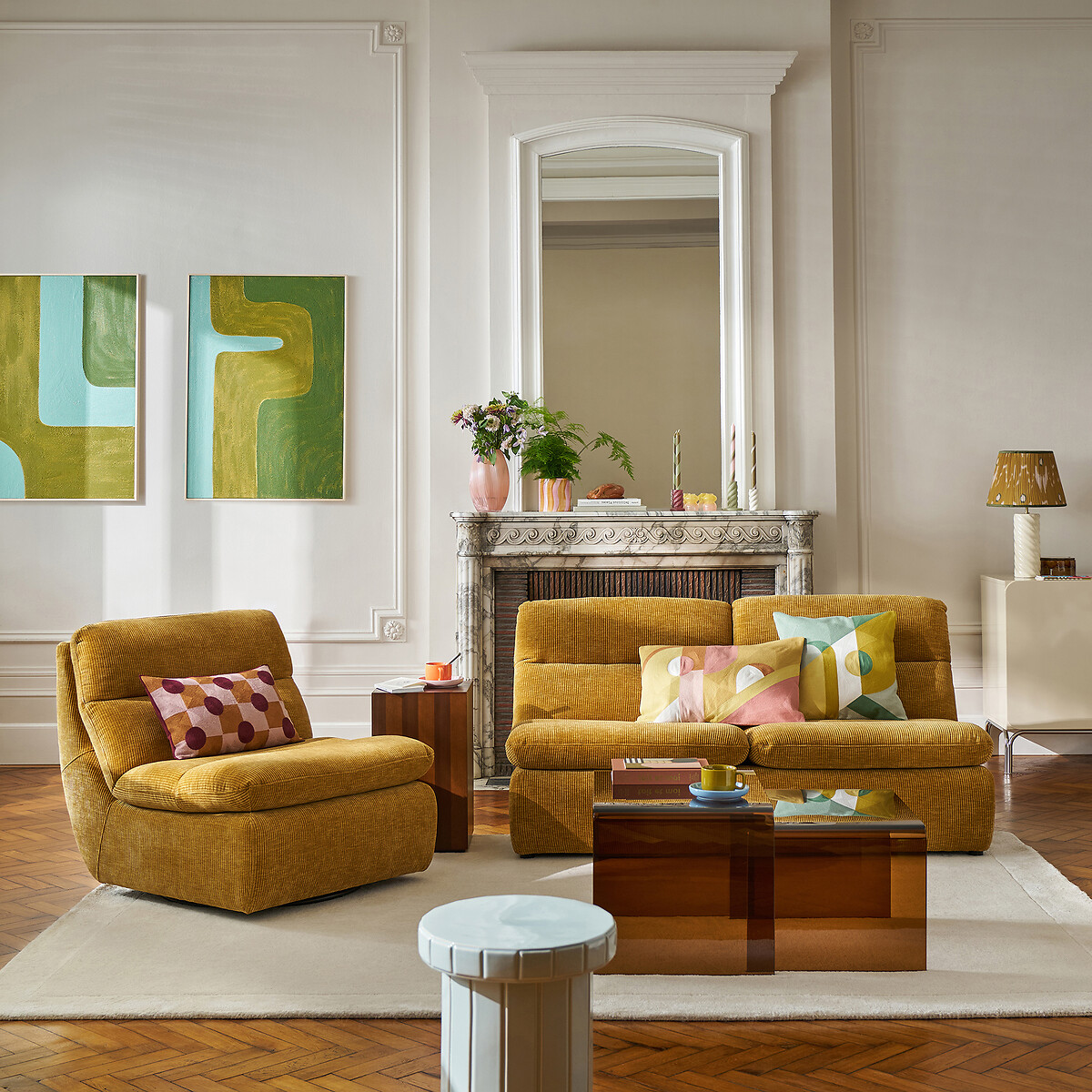salon appartement haussmannien décoration contemporaine Catalogue La Redoute Intérieurs 2026 printemps/été salon appartement haussmannien décoration contemporaine Catalogue La Redoute Intérieurs 2026 printemps/été