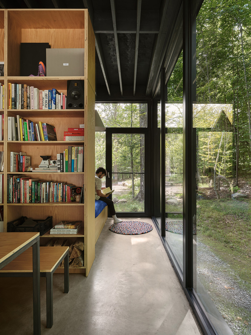 salle à manger avec bibliothèque maison en bois contemporaine décoration design salle à manger avec bibliothèque maison en bois contemporaine décoration design