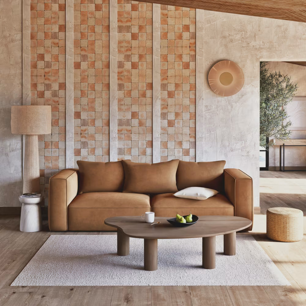 canapé velours ocre nouveautés Maisons du Monde 2026 pour le printemps/été