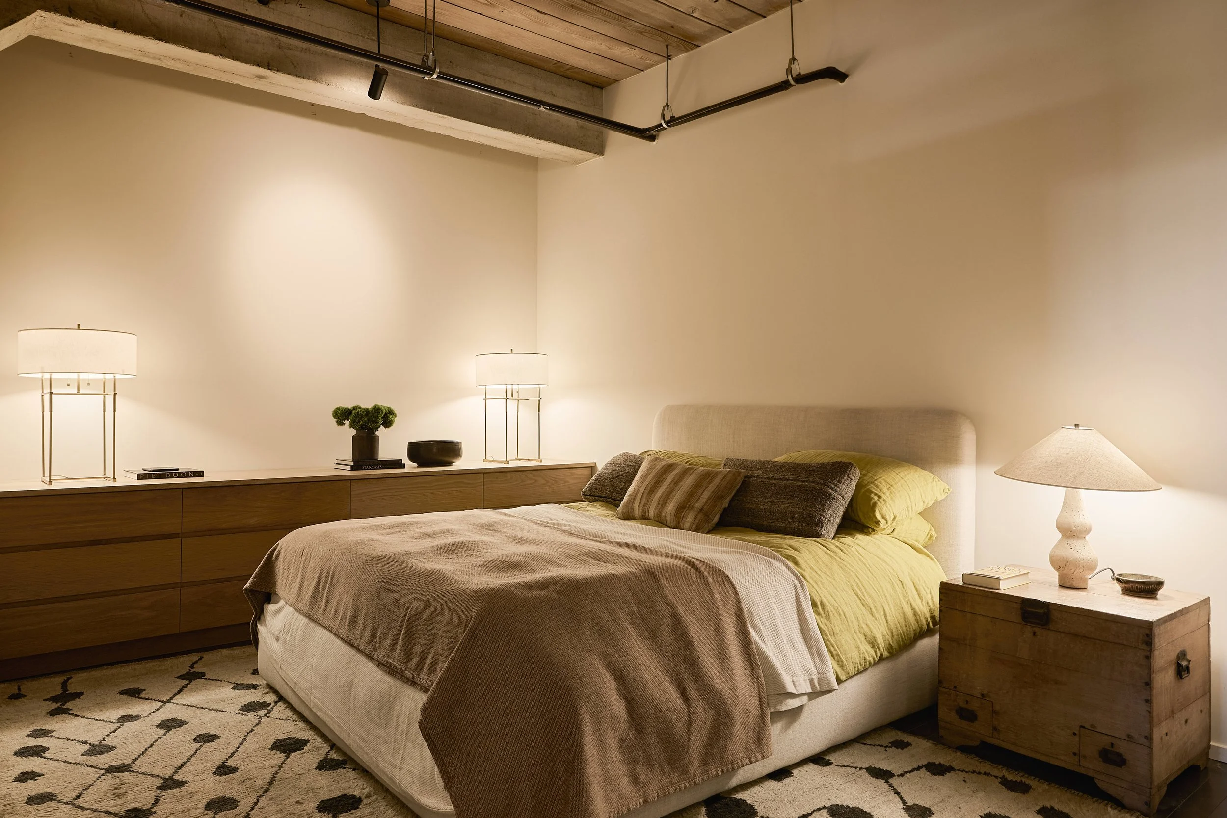 chambre décoration contemporaine appartement Los Angeles chambre décoration contemporaine appartement Los Angeles