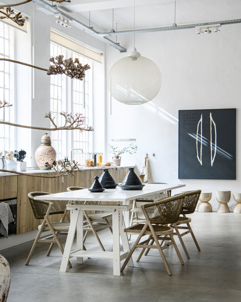 salle à manger et cuisine bois design décoration contemporaine