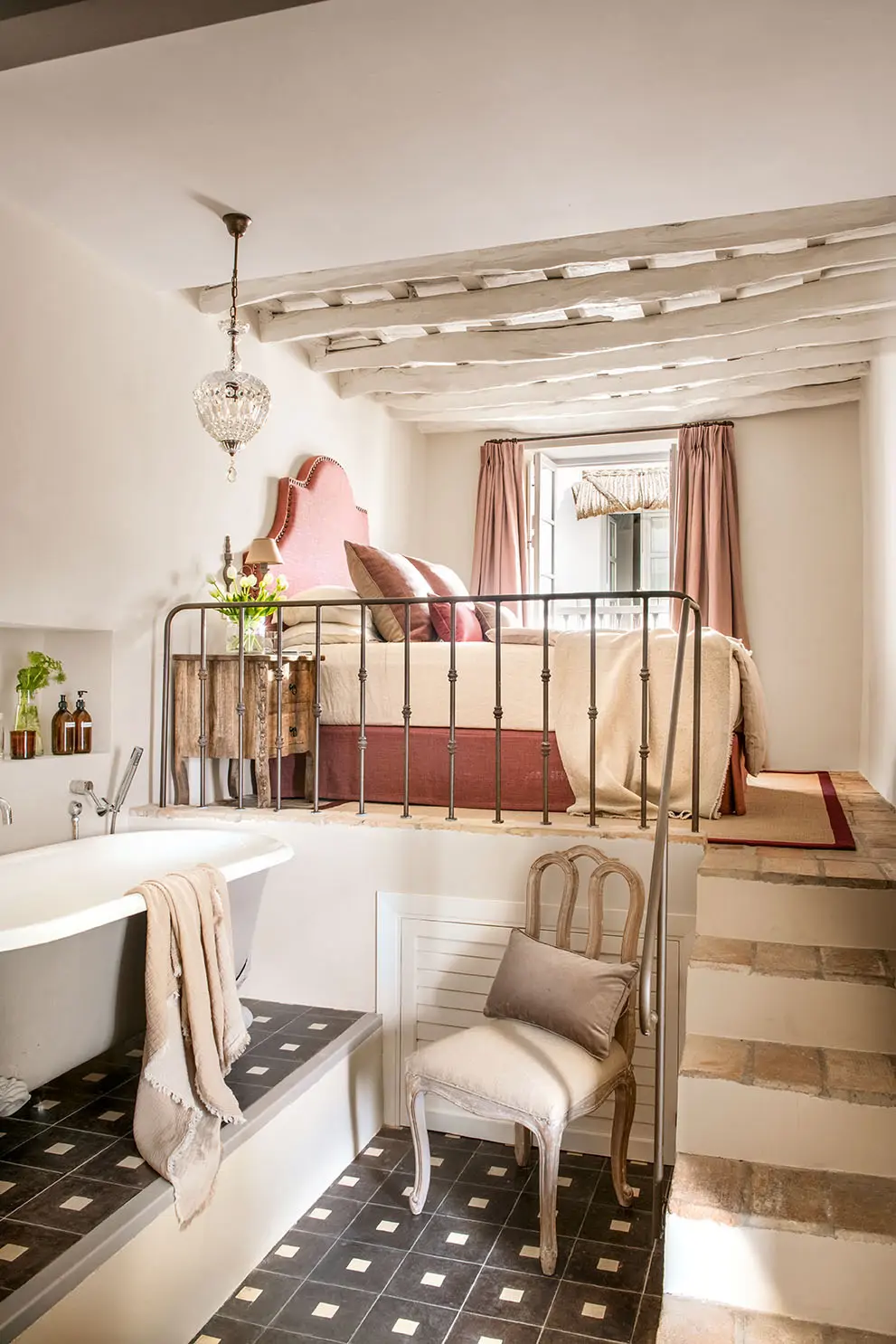 chambre avec salle de bain décoration contemporaine et rustique chic chambre avec salle de bain décoration contemporaine et rustique chic