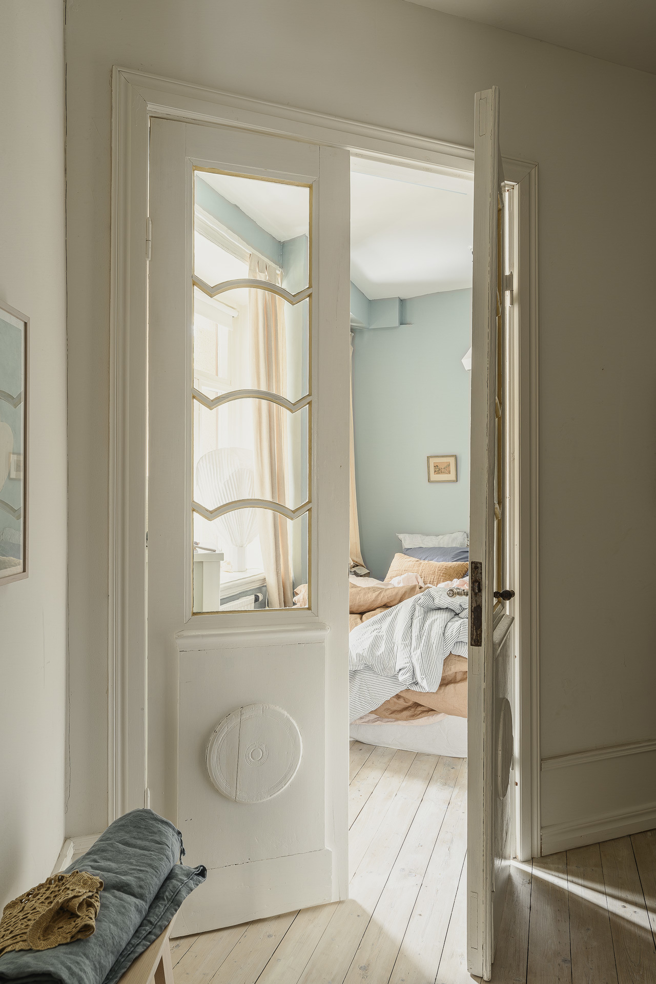 petite chambre deux-pièces 52m2 décoration scandinave