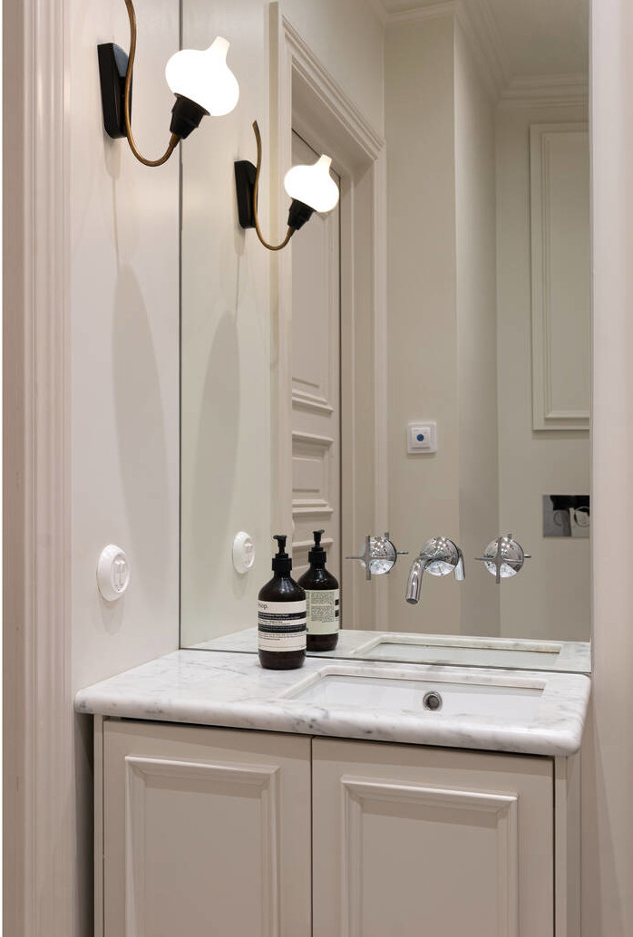 salle de bain zelliges blanches classique chic salle de bain zelliges blanches classique chic