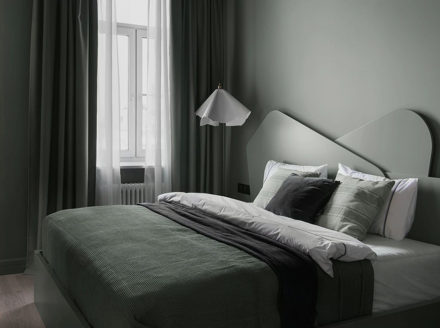 chambre grise décoration contemporaine appartement de 35m2 chambre grise décoration contemporaine appartement de 35m2