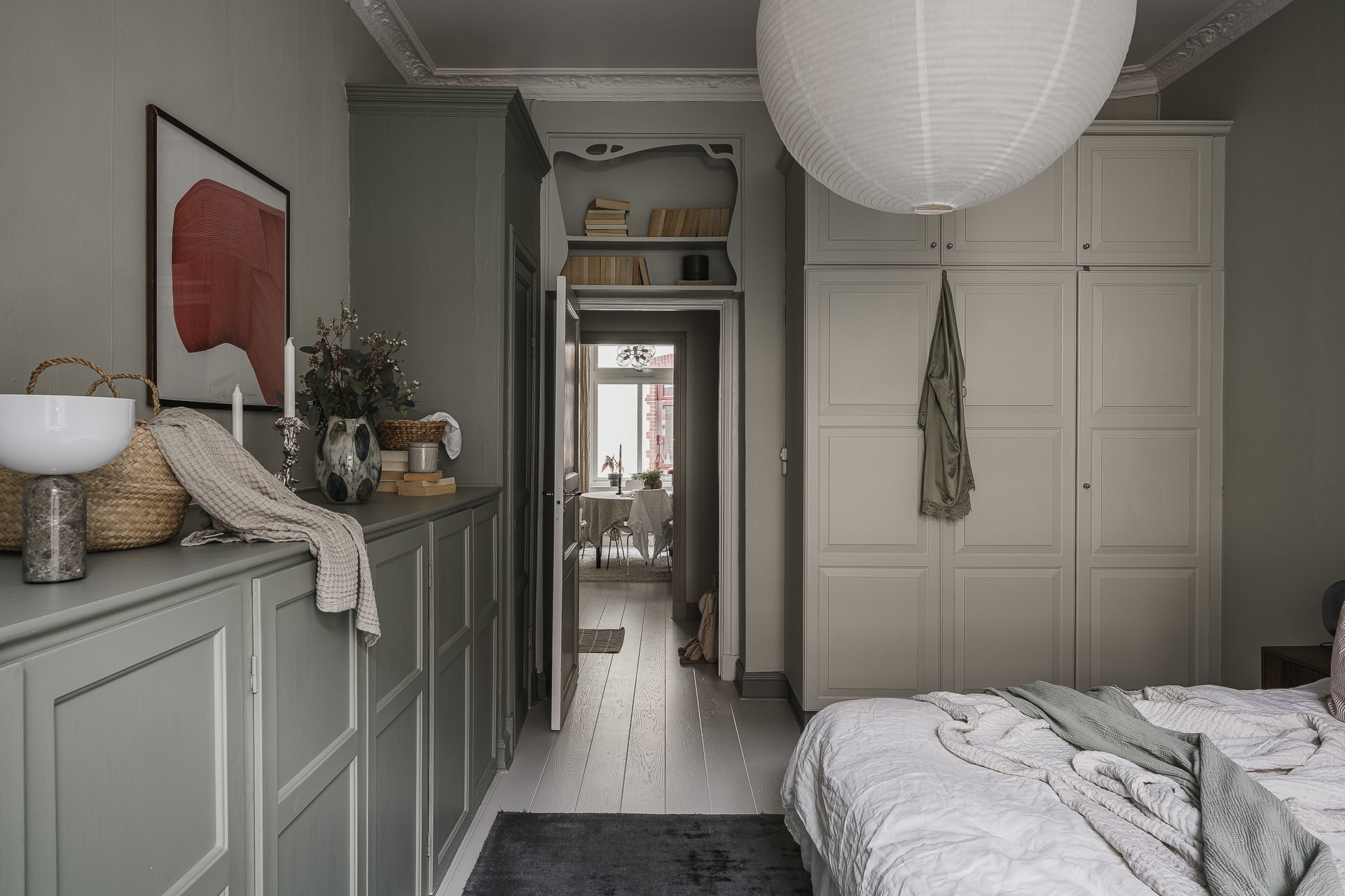 chambre beige et vert sauge décoration scandinave appartement 72m2 ancien chambre beige et vert sauge décoration scandinave appartement 72m2 ancien