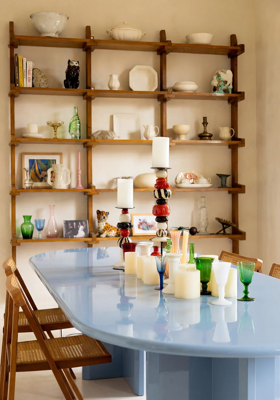 salle à manger décoration design, colorée et contemporaine
