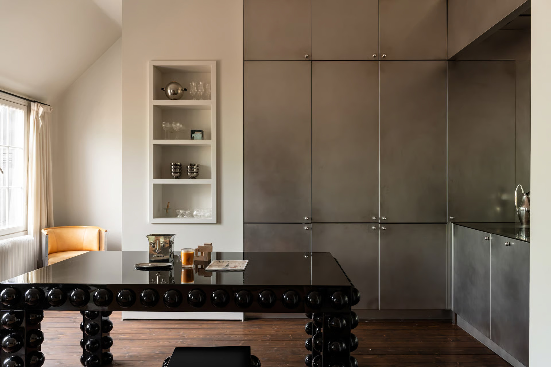 cuisine en inox appartement en duplex de 118m2 décoration design