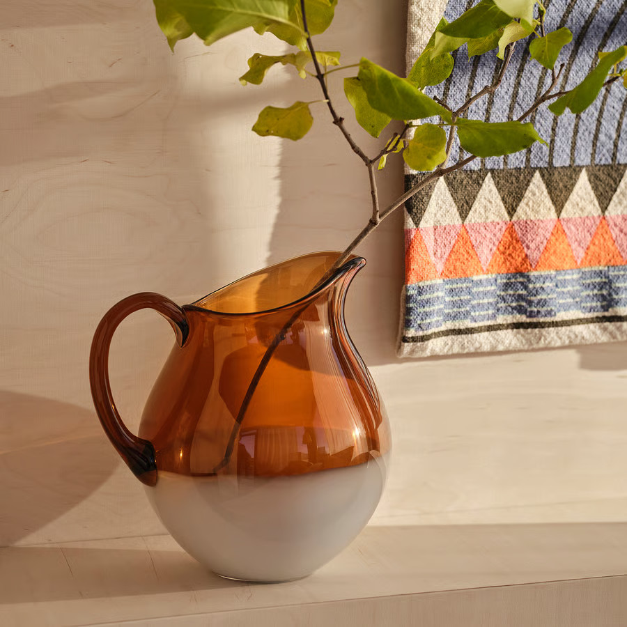 pichet orange en verre IKEA 2026