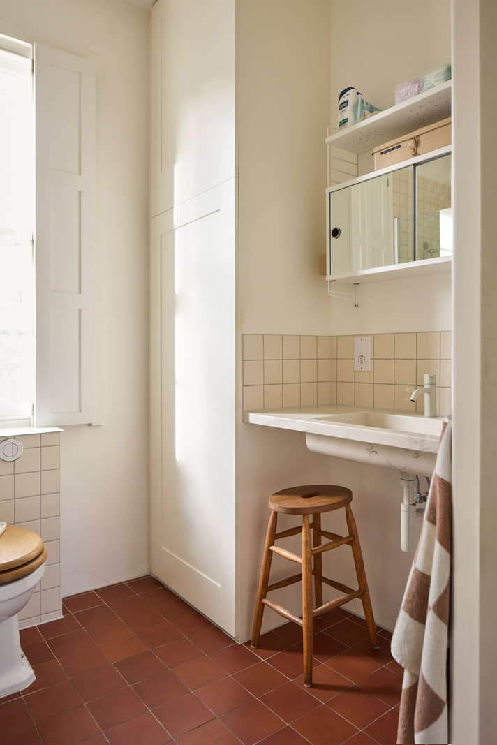 salle de bain maison de ville décoration vintage