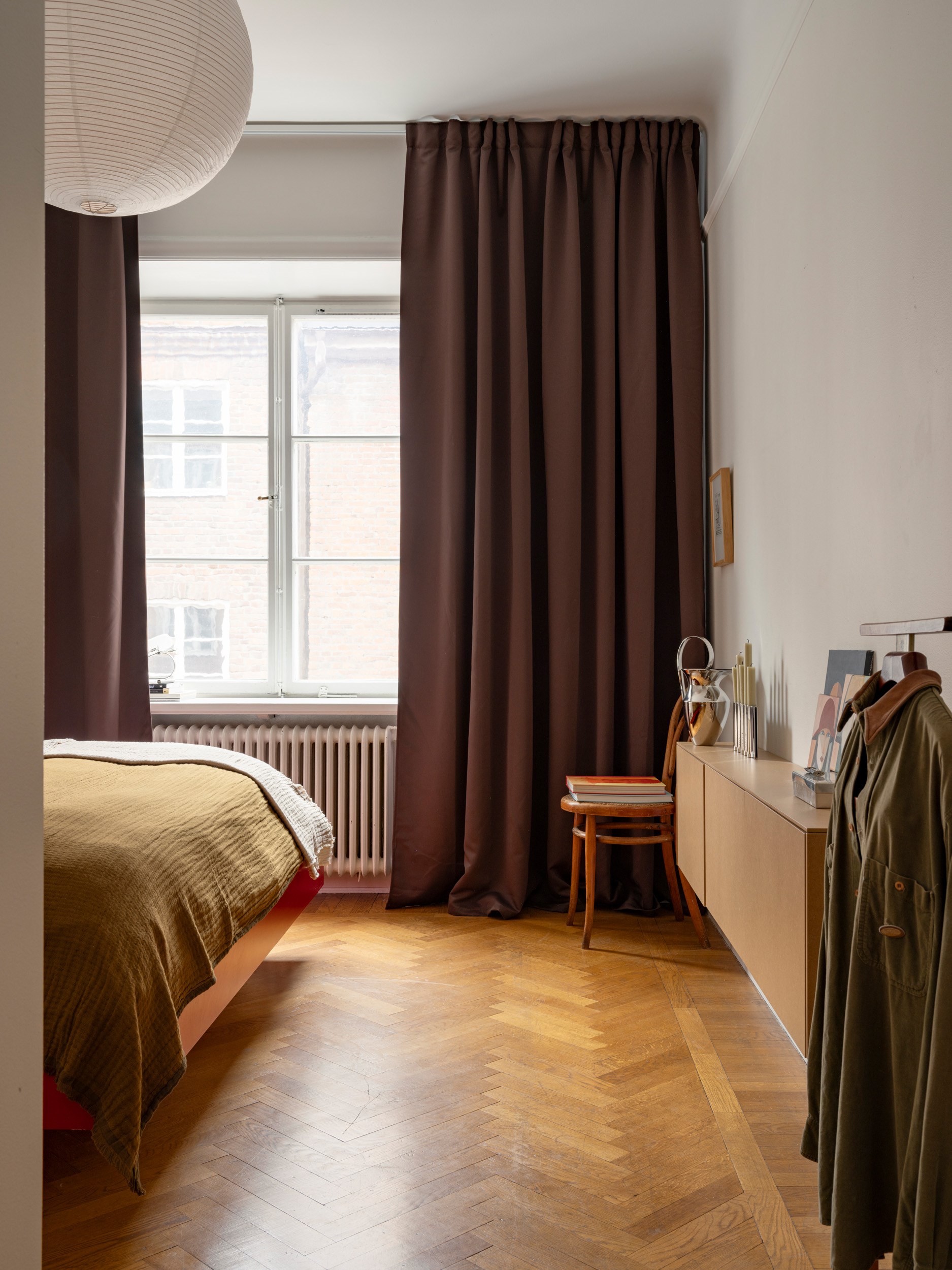 chambre deux-pièces de 63m2 décoration scandinave