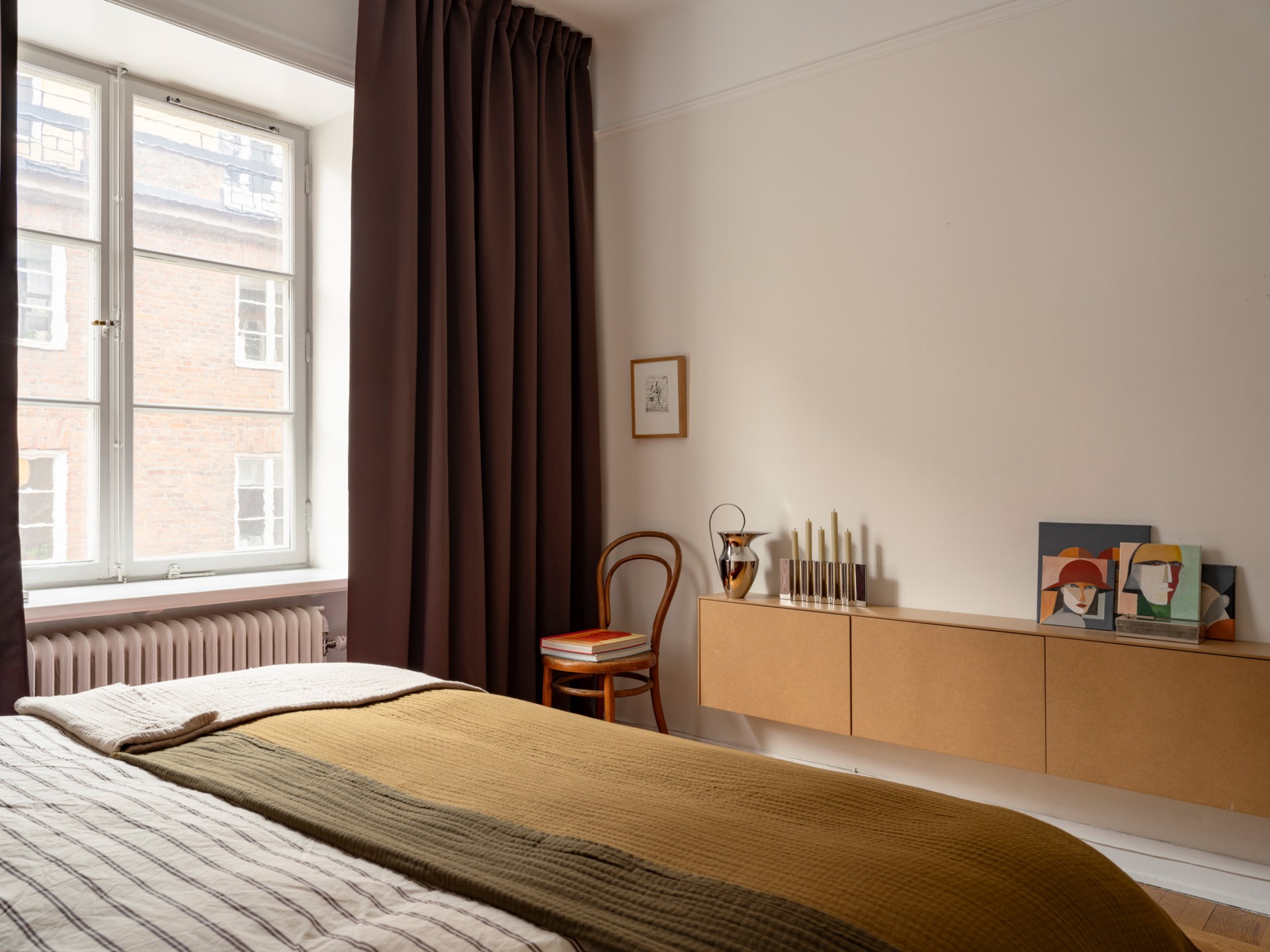 chambre deux-pièces de 63m2 décoration scandinave