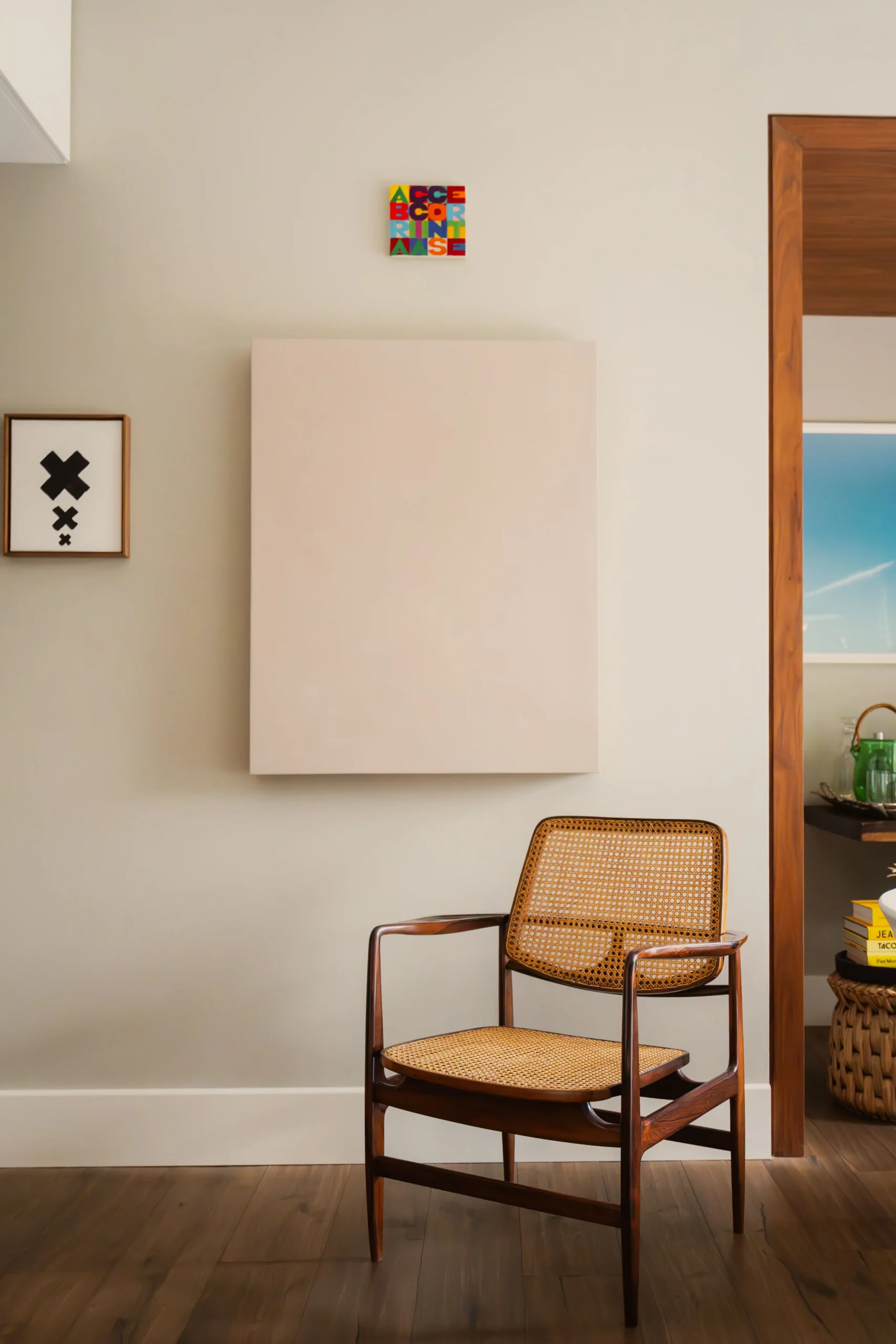 entrée décoration contemporaine appartement 223m2 Mexico City