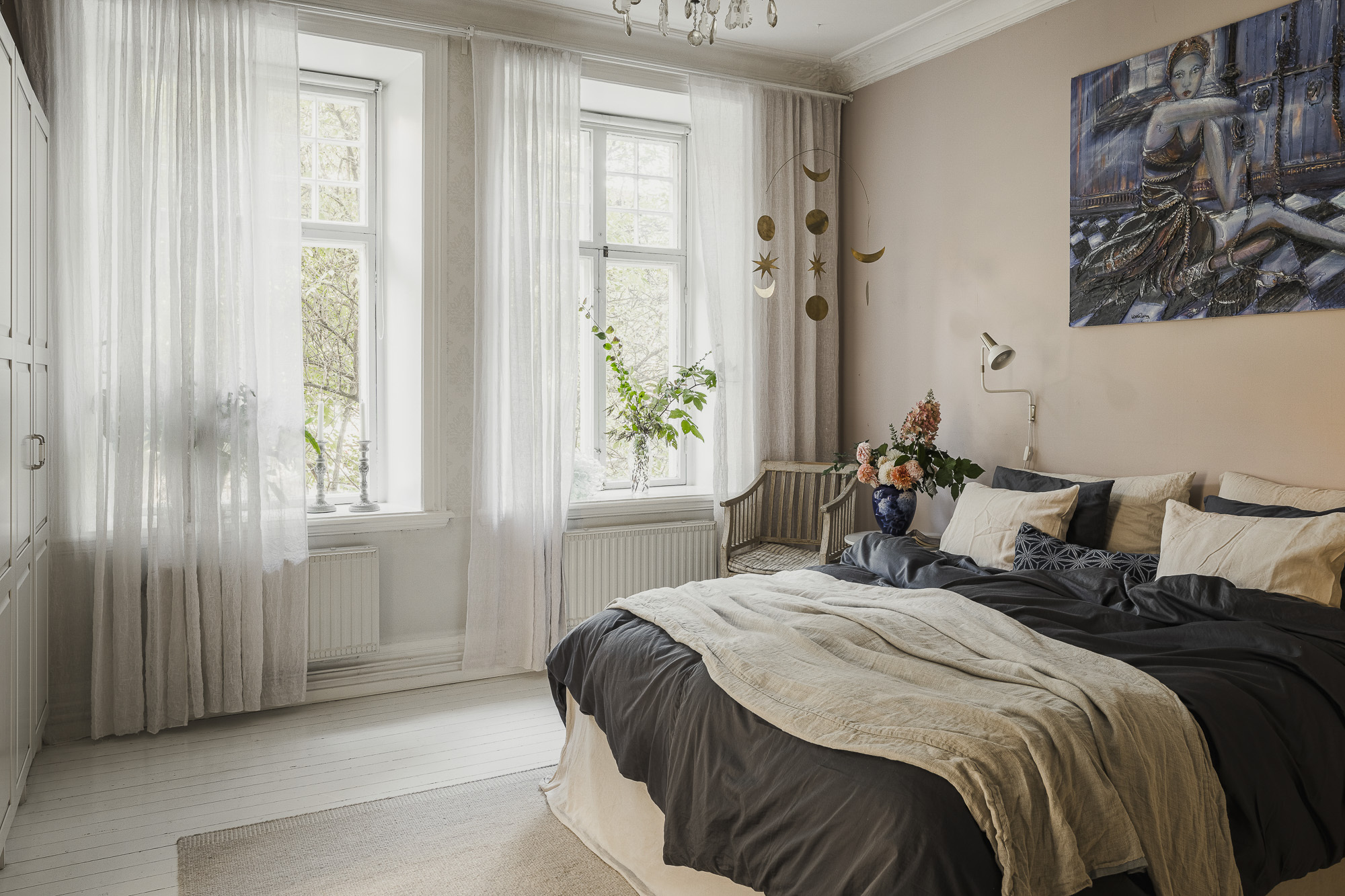 chambre avec moulures décoration scandinave classique chic chambre avec moulures décoration scandinave classique chic