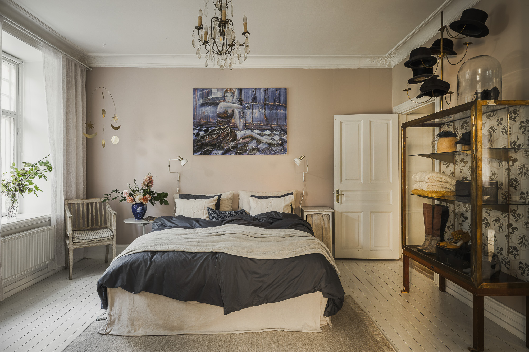 chambre avec moulures décoration scandinave classique chic chambre avec moulures décoration scandinave classique chic