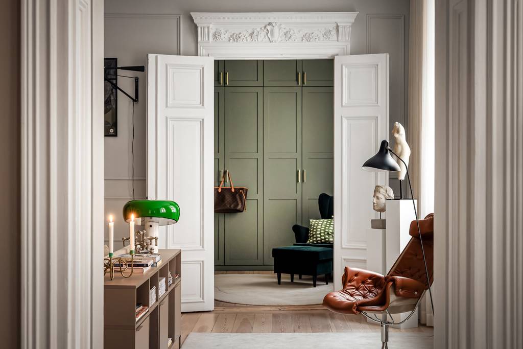 salon et chambre ancien appartement décoration scandinave