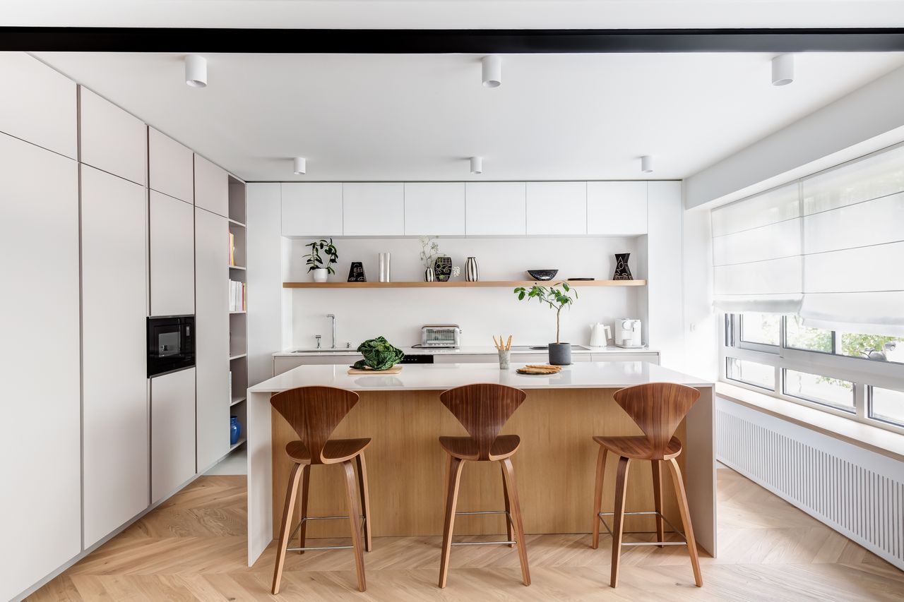 cuisine décoration contemporaine appartement 130m2 Paris rénové par Elodie Sierocki Studio Photo : © Sophie Lloyd cuisine décoration contemporaine appartement 130m2 Paris rénové par Elodie Sierocki Studio Photo : © Sophie Lloyd