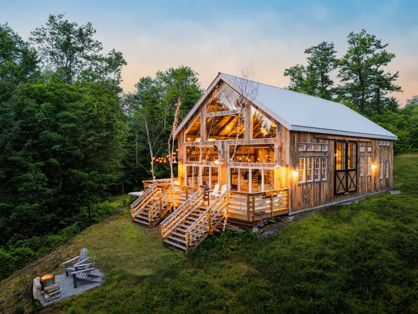 maison en vieux bois recyclé Vermont
