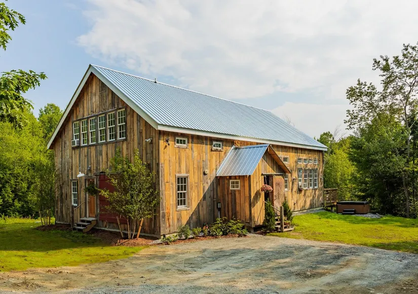 maison en vieux bois recyclé Vermont