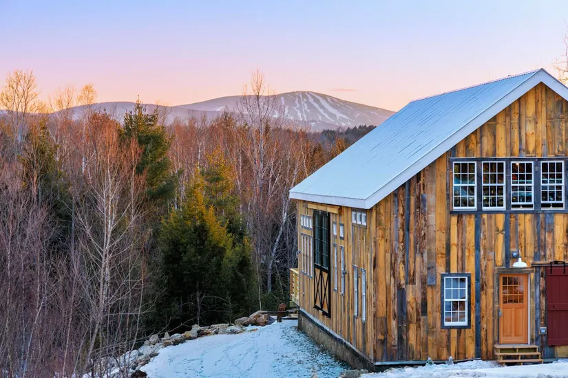 maison en vieux bois recyclé Vermont