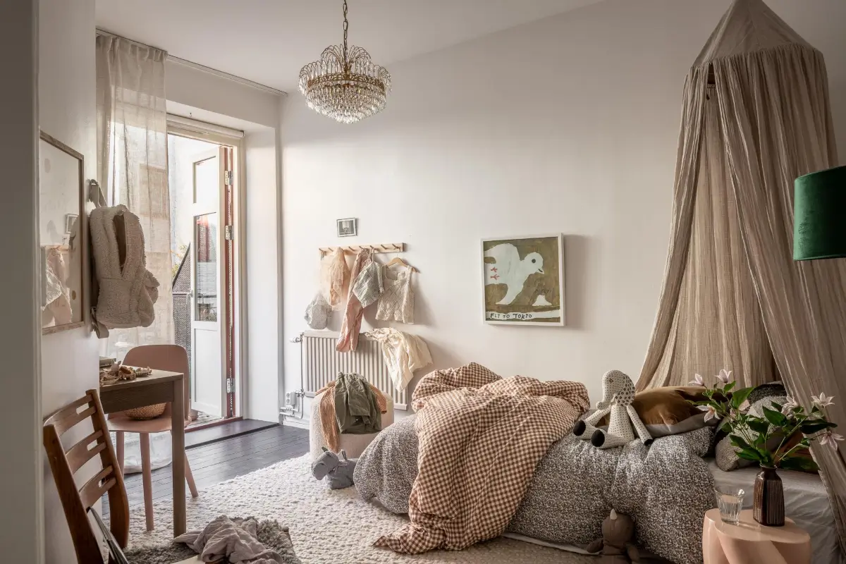 chambre enfin décoration scandinave