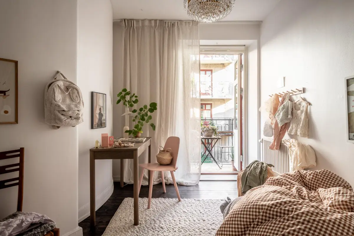 chambre enfin décoration scandinave