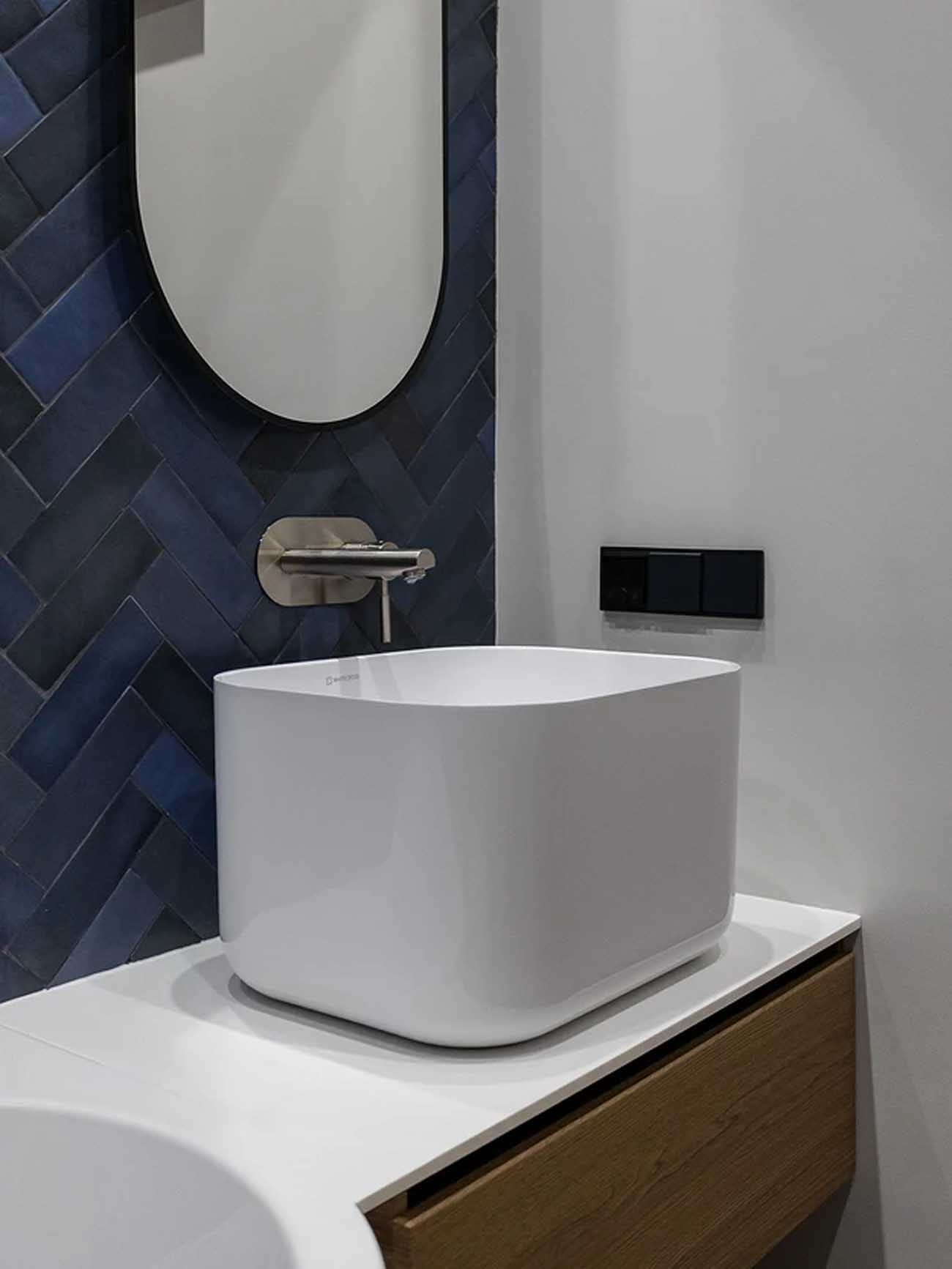 salle de bain design grand studio 47m2 avec dressing décoration contemporaine