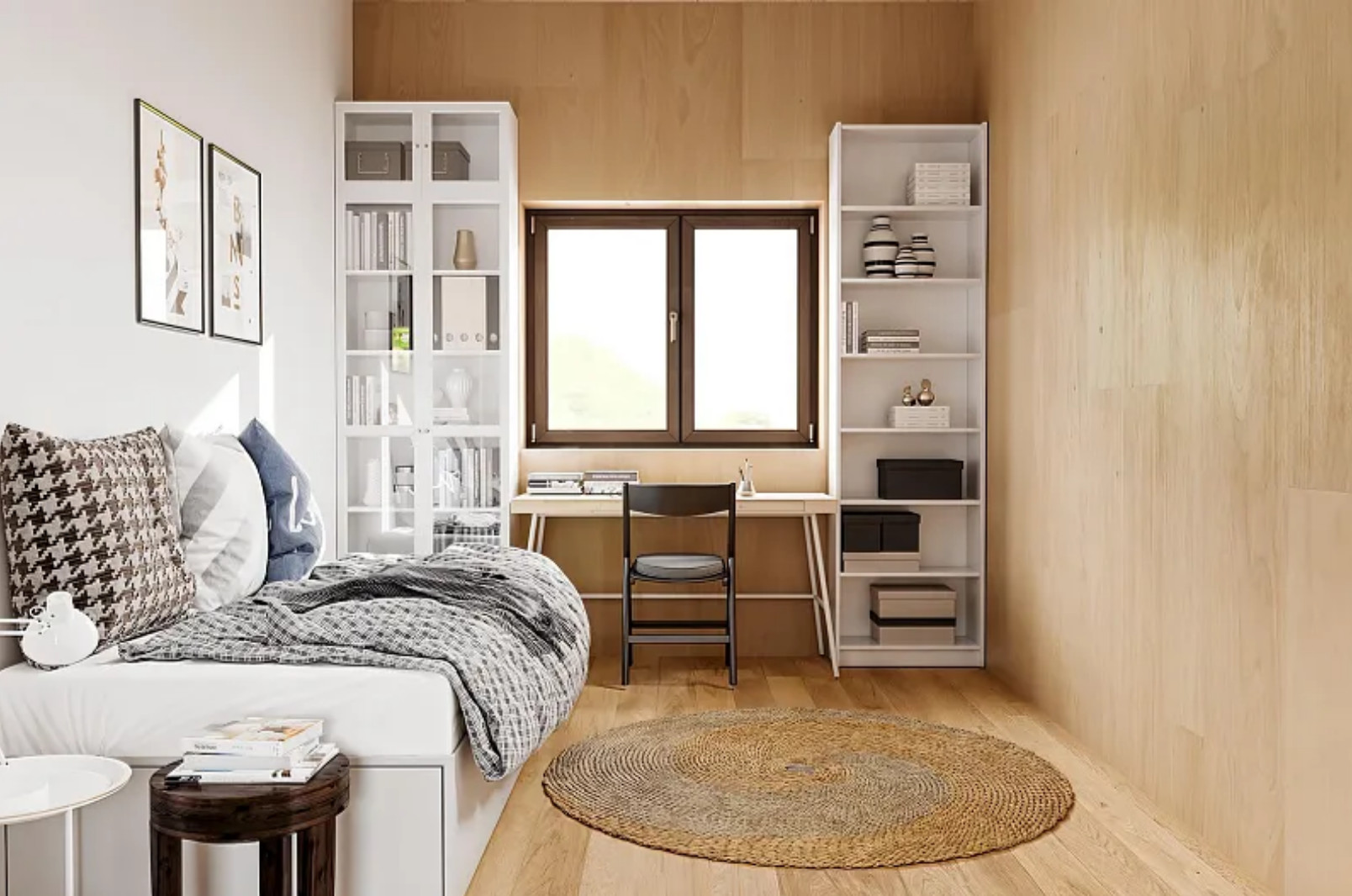 chambre enfant décoration naturelle maison française en bois 113m2 CHALET PRO Modèle NYONS
