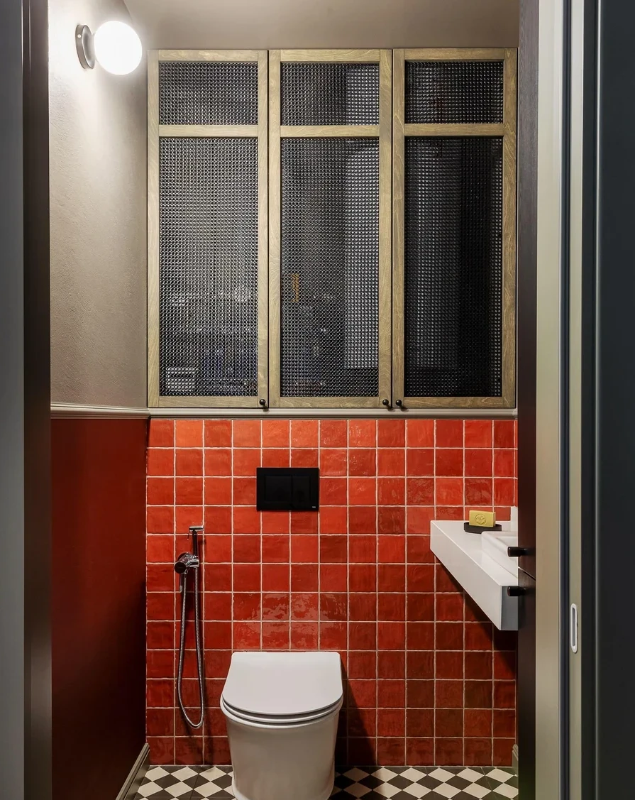 toilettes wc sol carrelage à damier noir et blanc appartement décoration vintage toilettes wc sol carrelage à damier noir et blanc appartement décoration vintage