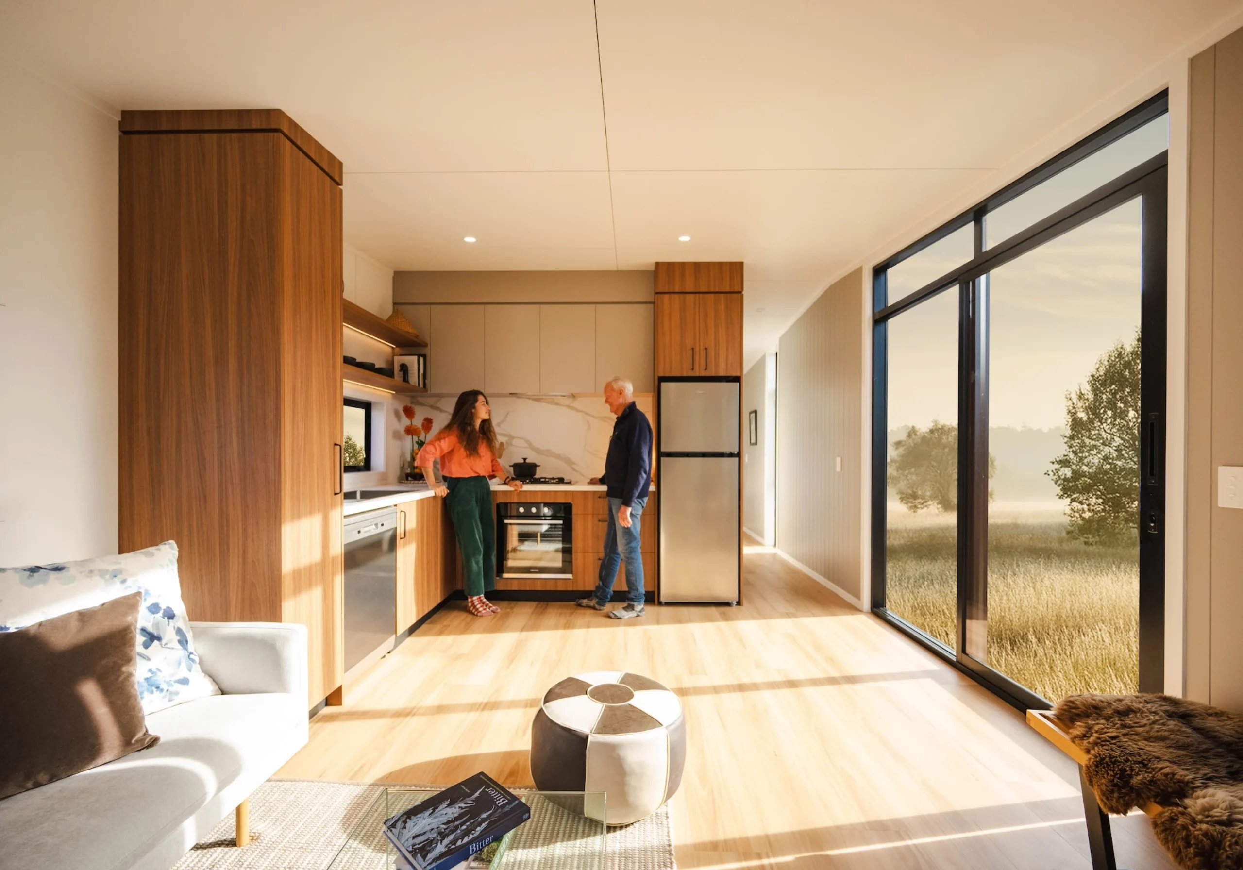 cuisine en L mini maison 48m2 Abel par South Base Tiny Homes cuisine en L mini maison 48m2 Abel par South Base Tiny Homes
