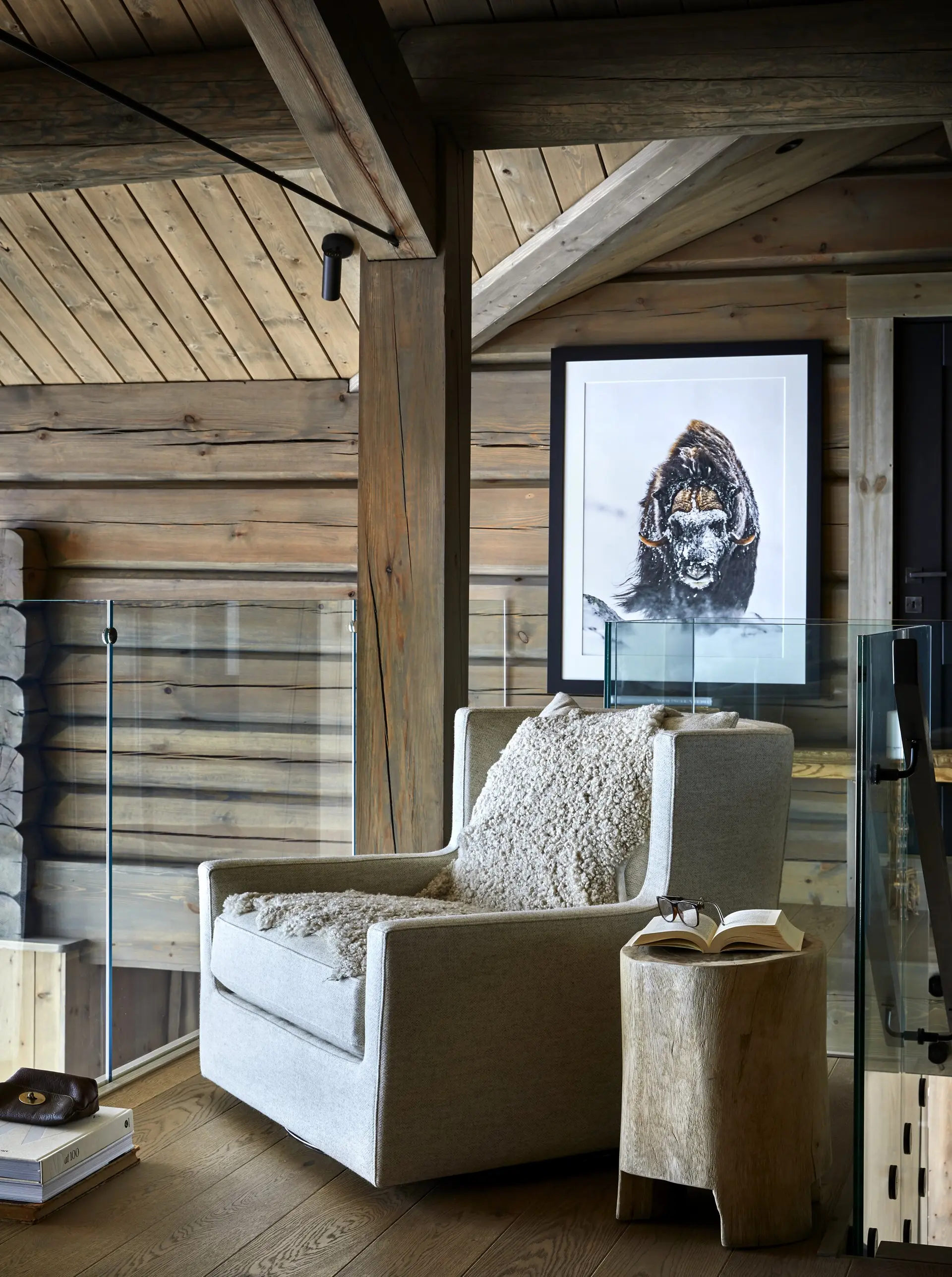 mezzanine vitrée décoration contemporaine chalet mezzanine vitrée décoration contemporaine chalet