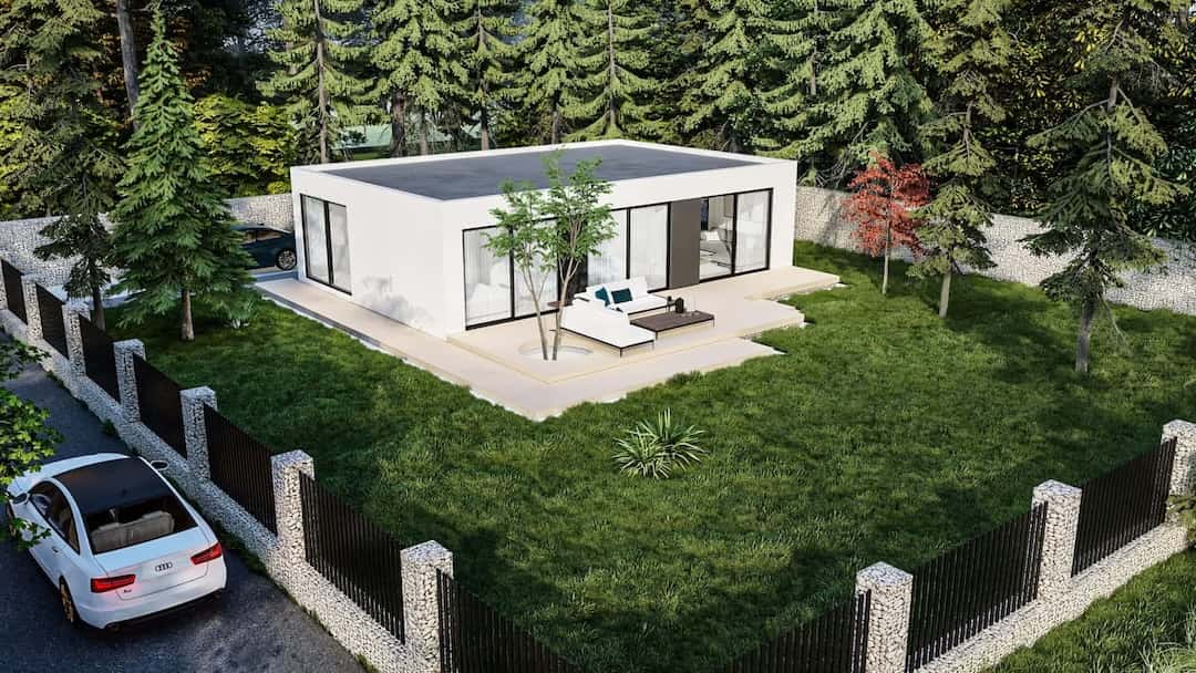 maison préfabriquée 96m2 Trio de We Modular