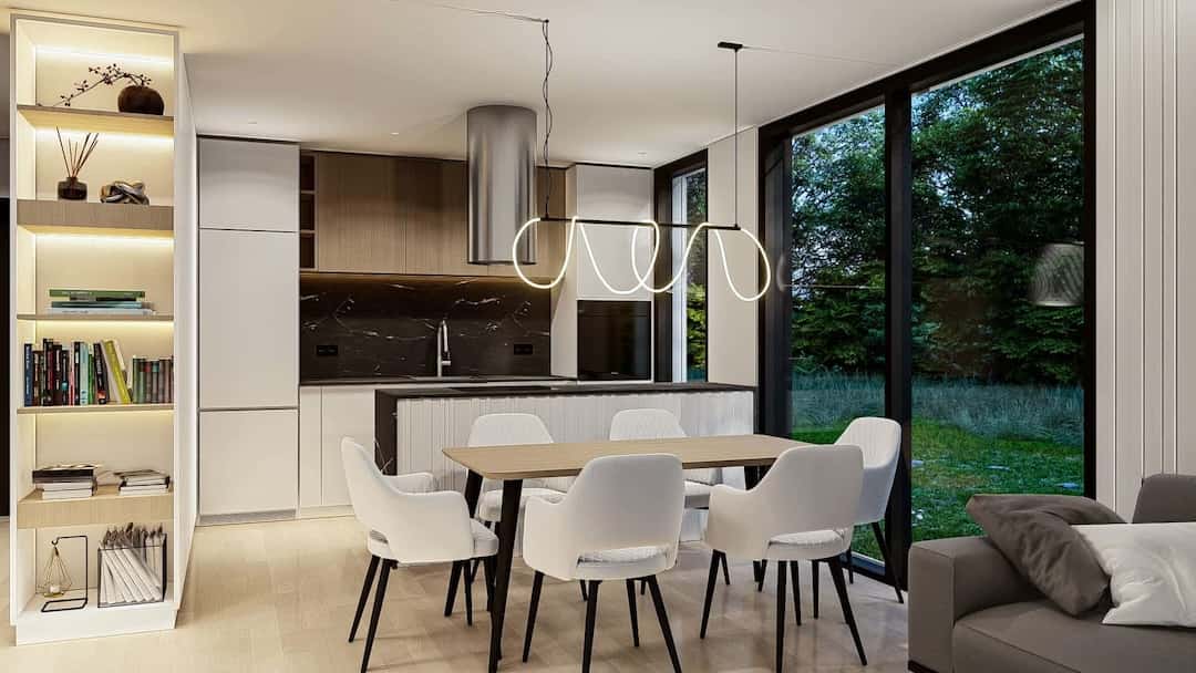 cuisine et salle à manger décoration contemporaine