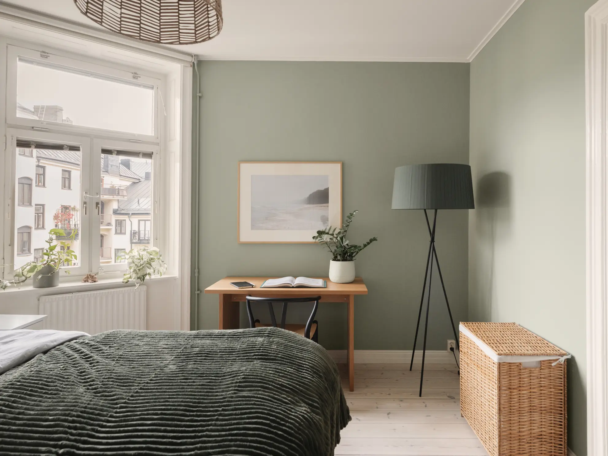 chambre murs verts décoration contemporaine scandinave chambre murs verts décoration contemporaine scandinave
