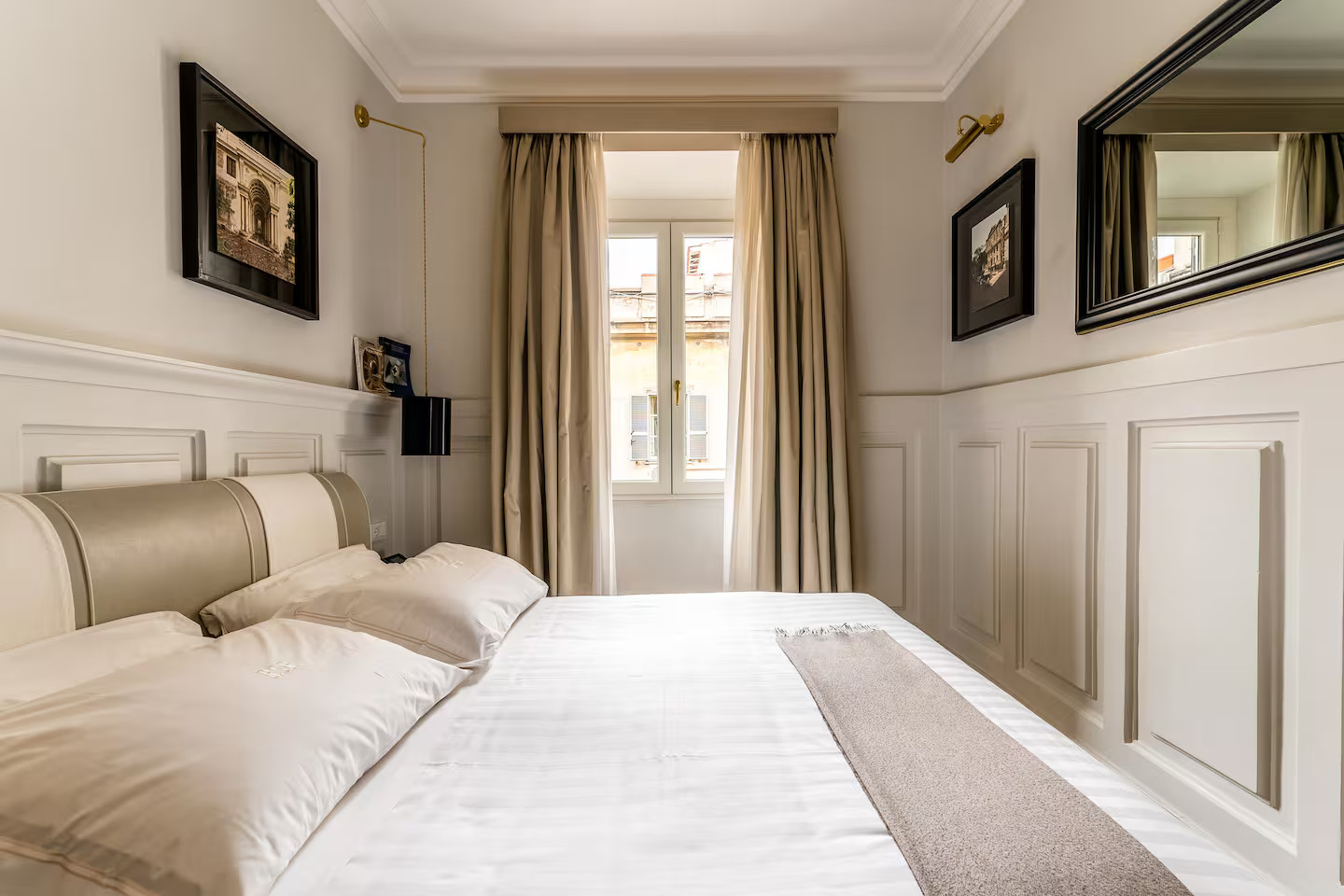 chambre appartement Rome décoration classique chic chambre appartement Rome décoration classique chic