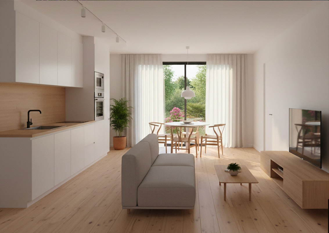 salon avec cuisine ouverte petite maison 40m2 Auréa salon avec cuisine ouverte petite maison 40m2 Auréa