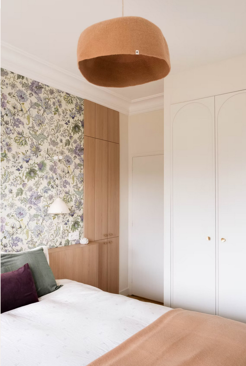 chambre décoration contemporaine appartement rénové à Lyon par Studio Castille photo : ©Lopin.communication