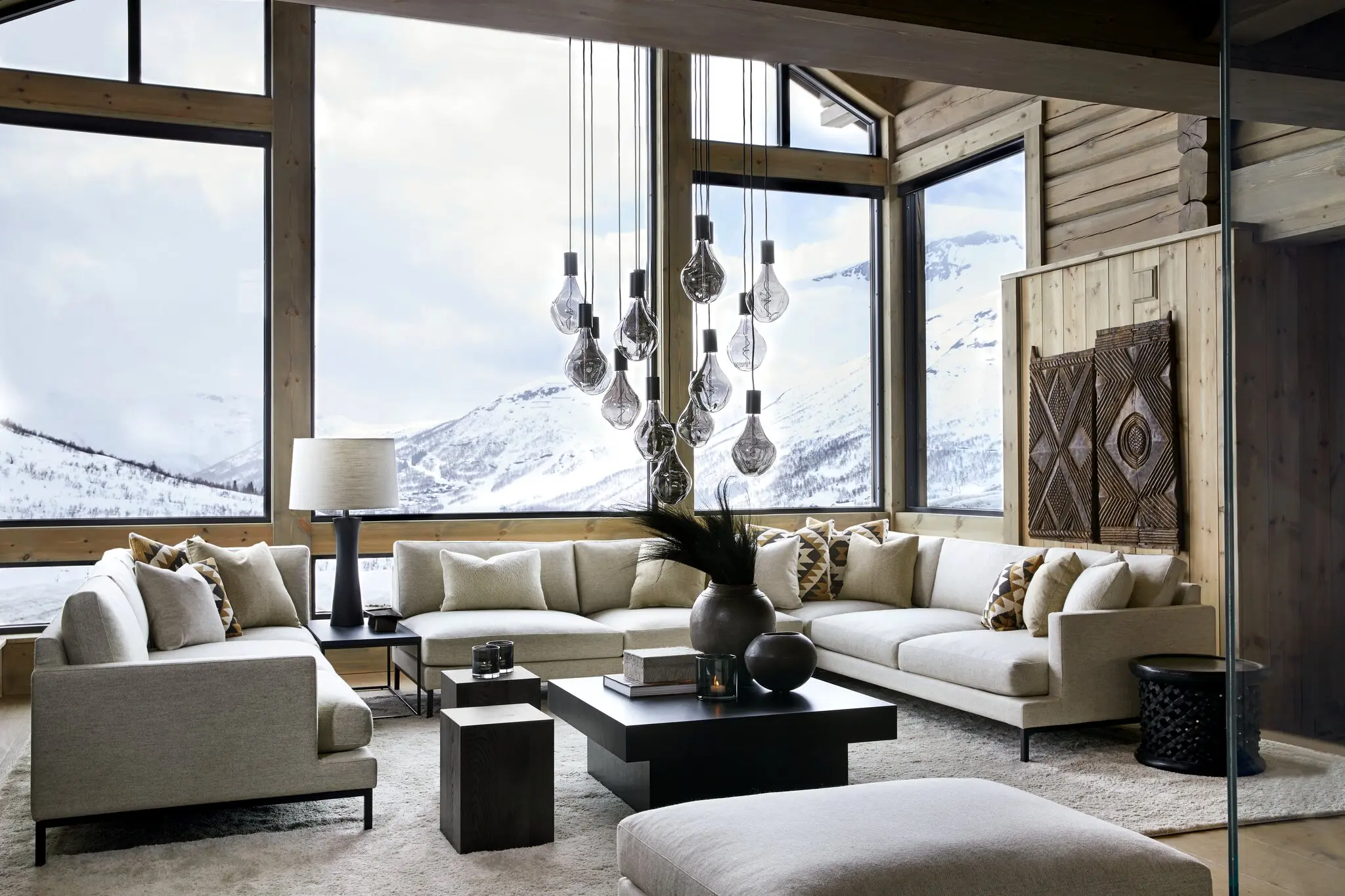 salon vue montagne décoration chalet suisse salon vue montagne décoration chalet suisse