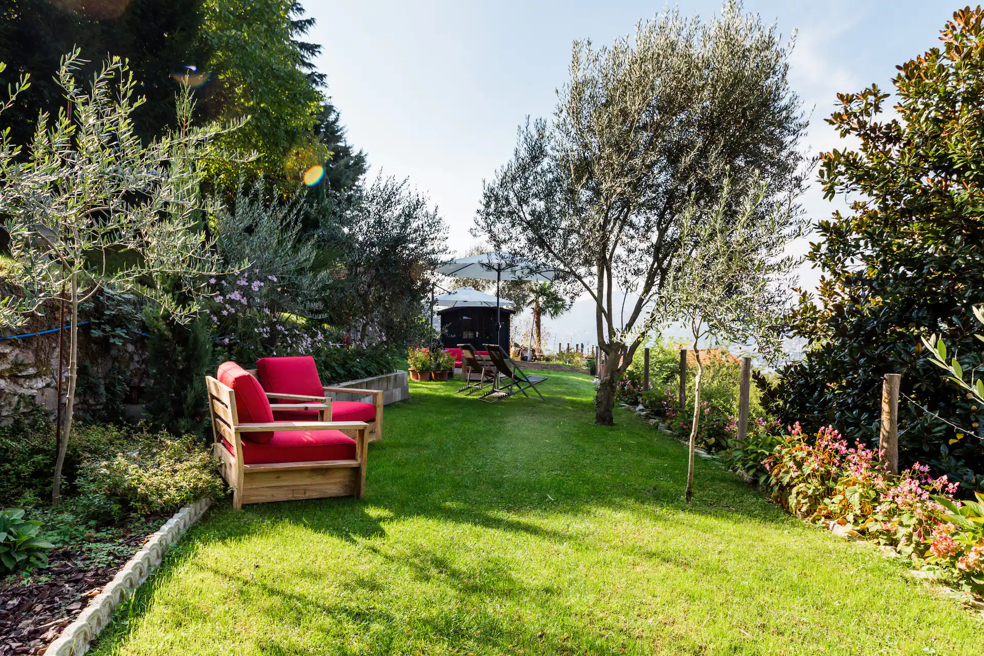 garden Lake Como view garden Lake Como view