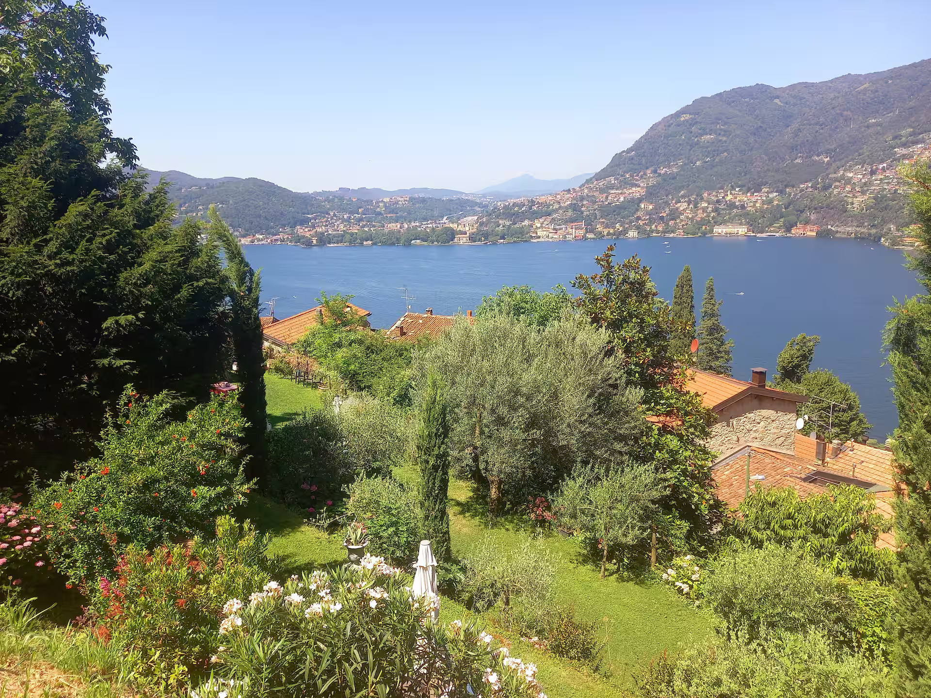 garden Lake Como view garden Lake Como view
