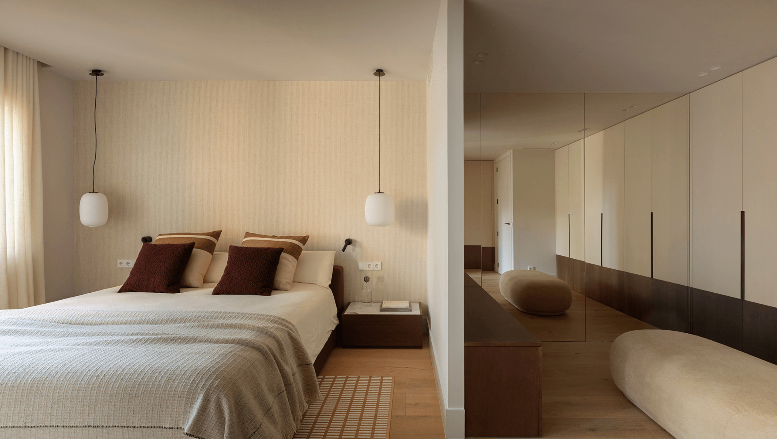 chambre et dressing décoration contemporaine beige chambre et dressing décoration contemporaine beige