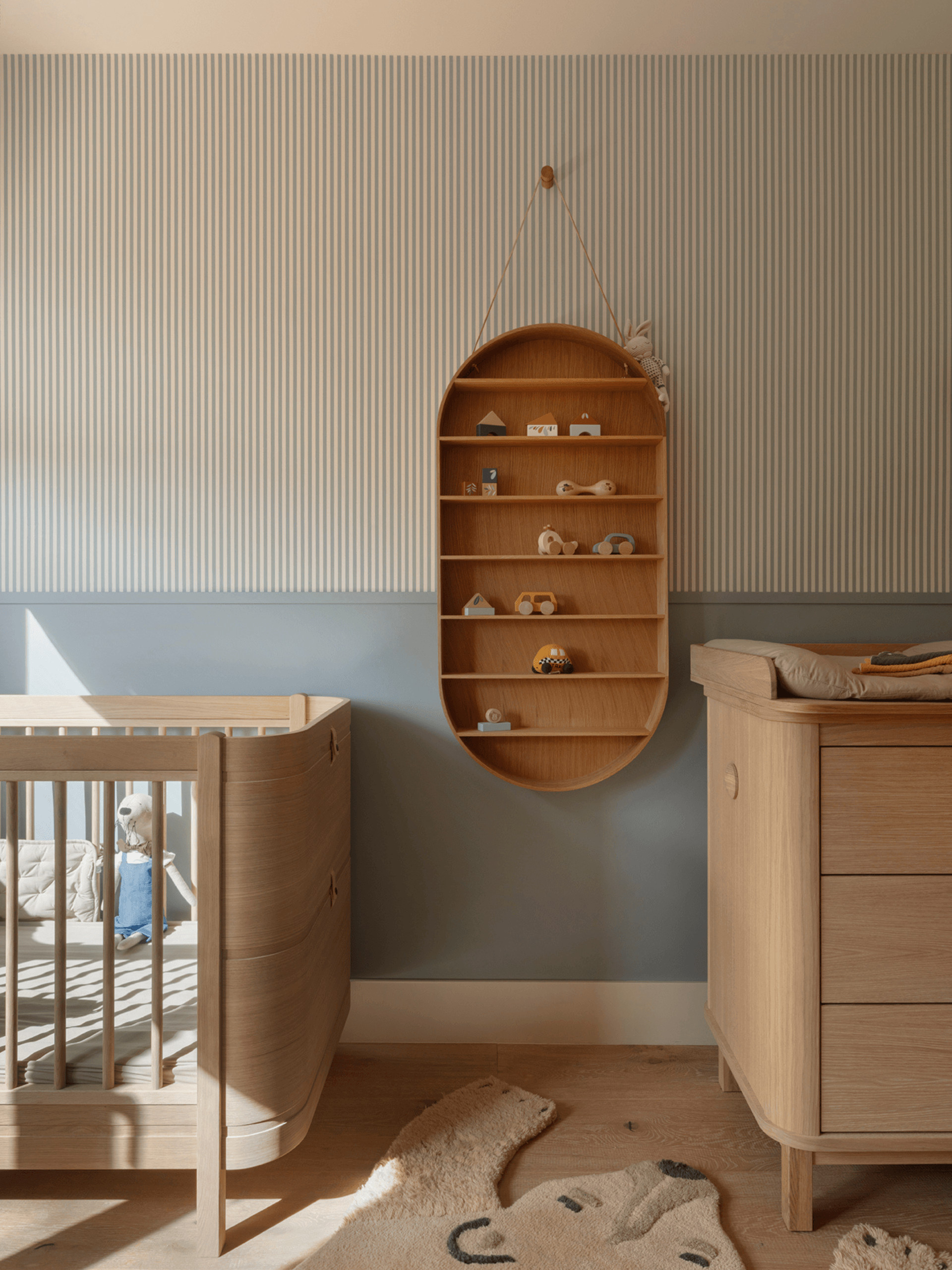 chambre bébé décoration contemporaine beige et bleue chambre bébé décoration contemporaine beige et bleue
