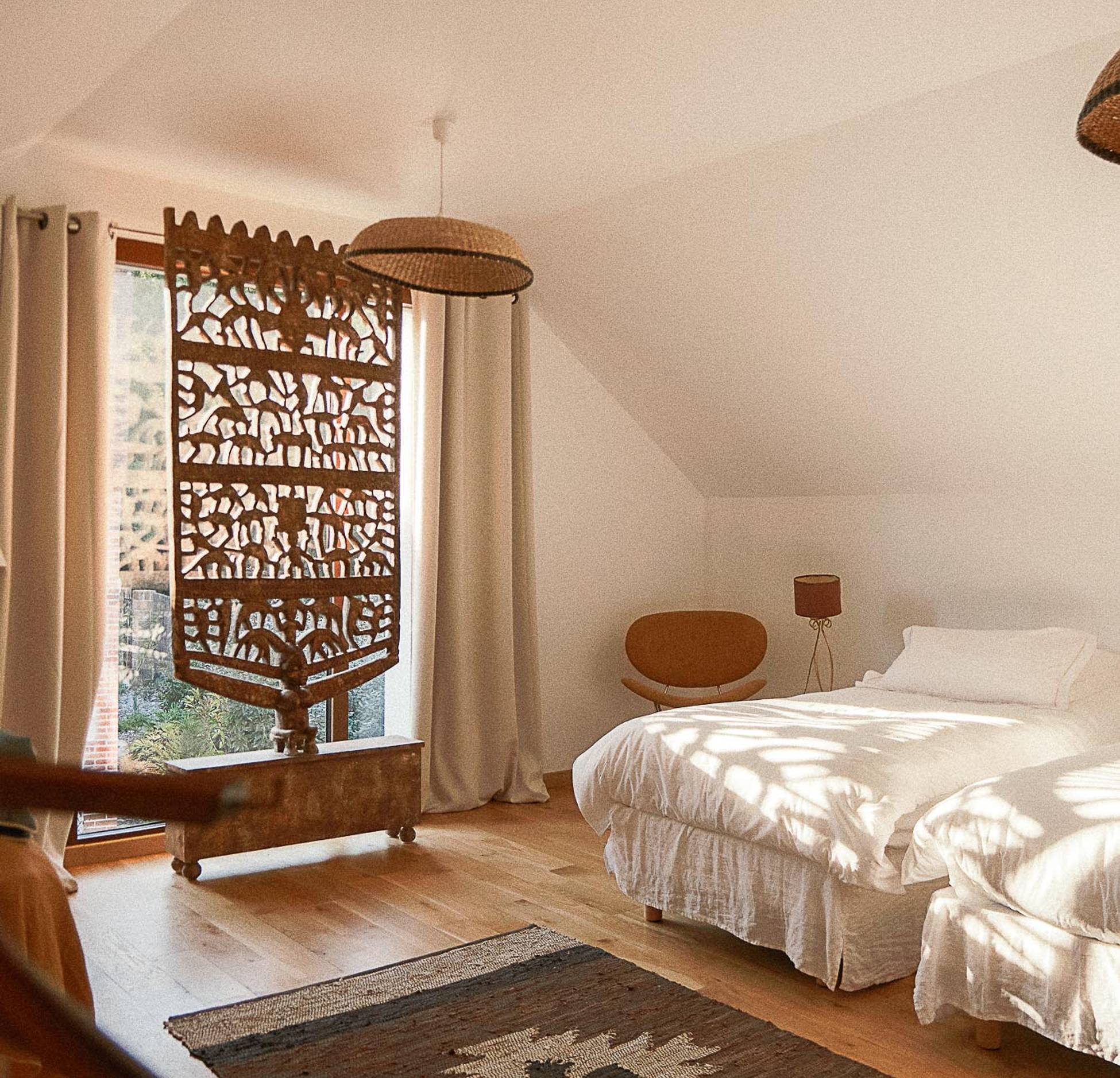 chambre maison rénovée Sologne Hameau de Sol chambre maison rénovée Sologne Hameau de Sol