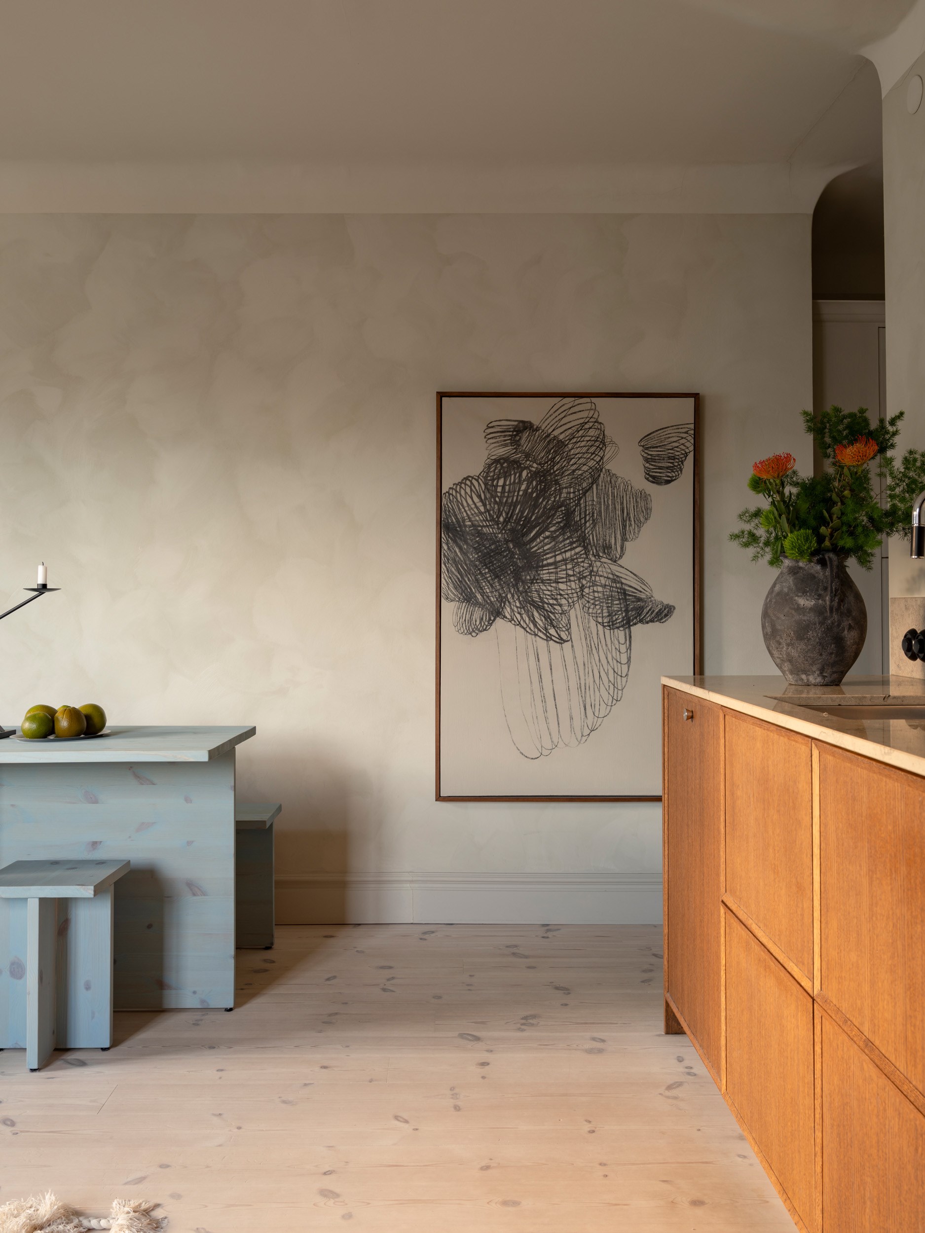salle à manger et cuisine appartement deux-pièces de 46m2 décoration scandinave salle à manger et cuisine appartement deux-pièces de 46m2 décoration scandinave