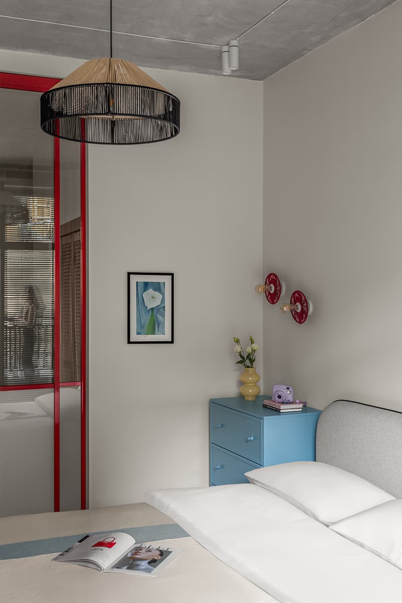 chambre deux-pièces 46m2 décoration contemporaine colorée chambre deux-pièces 46m2 décoration contemporaine colorée