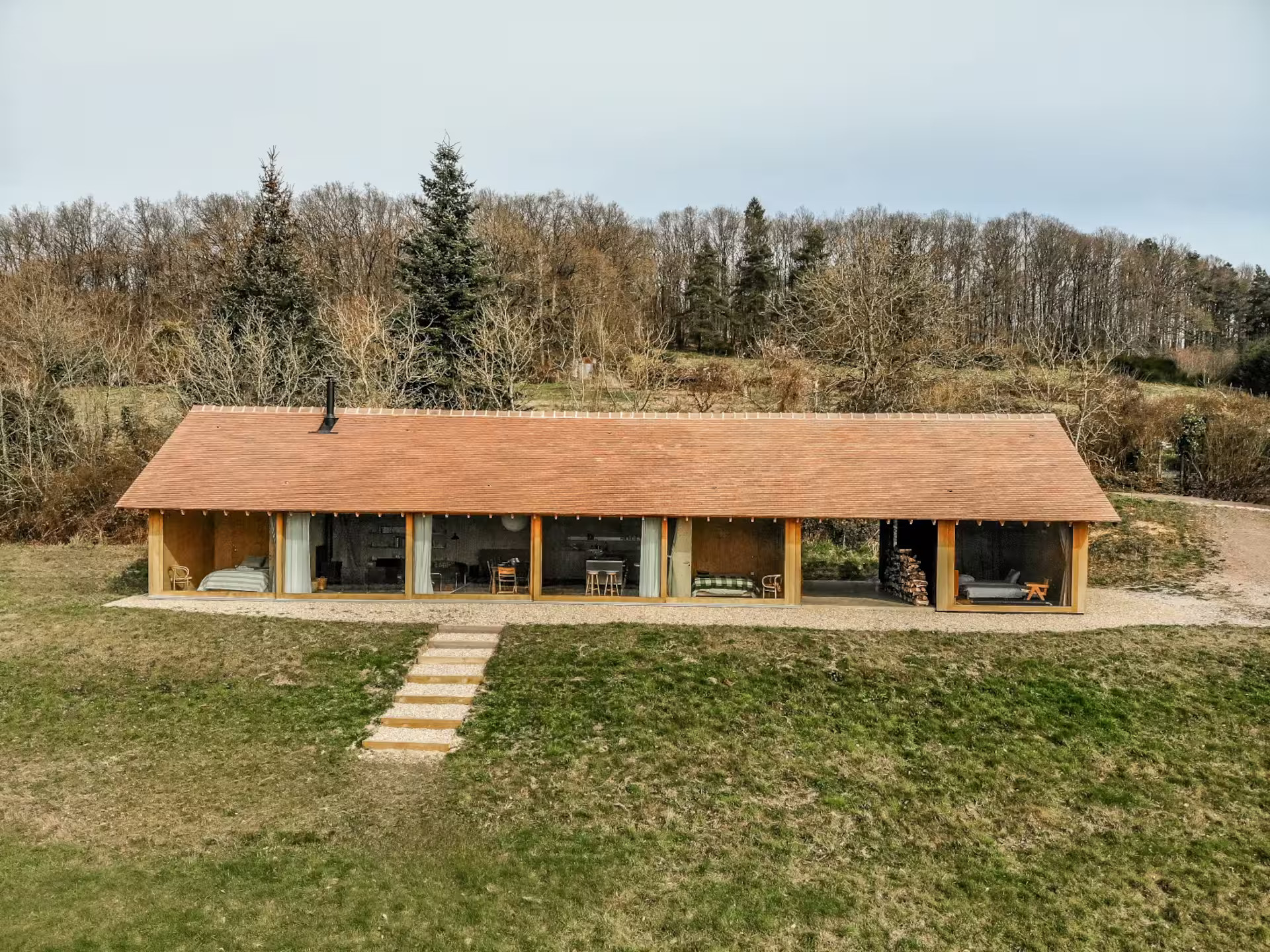 architect wooden house in the Perche France