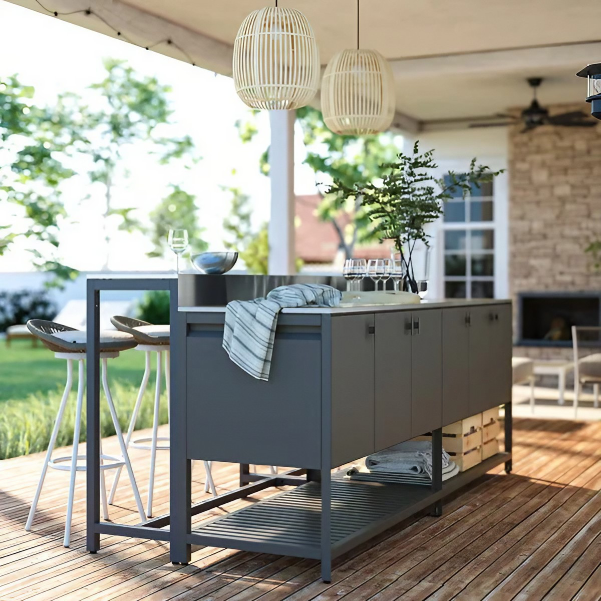 cuisine extérieur IKEA modulable série BÅTSKÄR