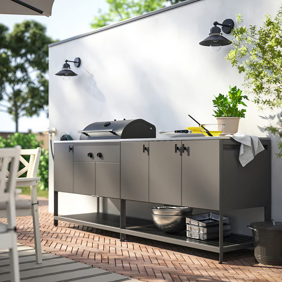cuisine extérieur IKEA modulable série BÅTSKÄR