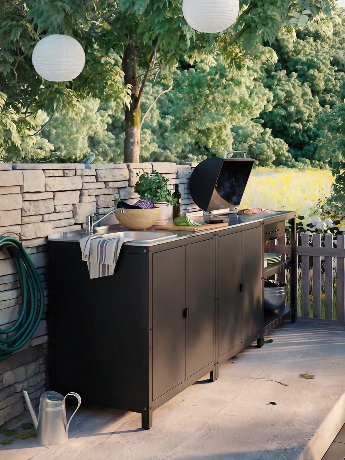 cuisine extérieur IKEA modulable série GRILLSKÄR